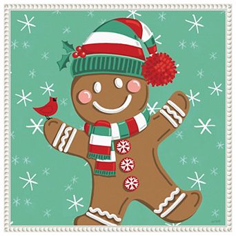 Festive Christmas Ii By Anne Tavoletti Framed Canvas Wall Art Print