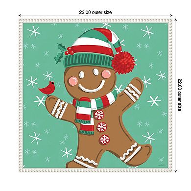 Festive Christmas Ii By Anne Tavoletti Framed Canvas Wall Art Print