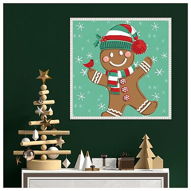 Festive Christmas Ii By Anne Tavoletti Framed Canvas Wall Art Print