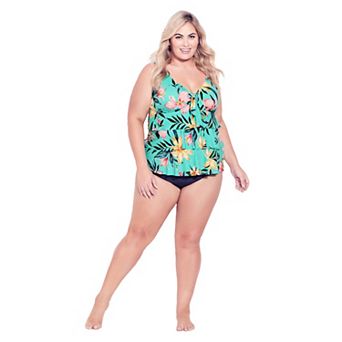 Avenue Women's Plus Size Hi Waist Swim Brief