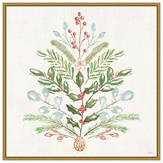 Elegant Holiday V By Veronique Charron Framed Canvas Wall Art Print