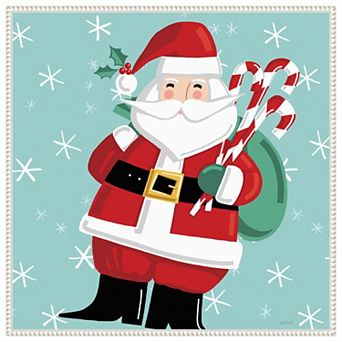 Festive Christmas I By Anne Tavoletti Framed Canvas Wall Art Print