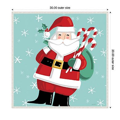 Festive Christmas I By Anne Tavoletti Framed Canvas Wall Art Print