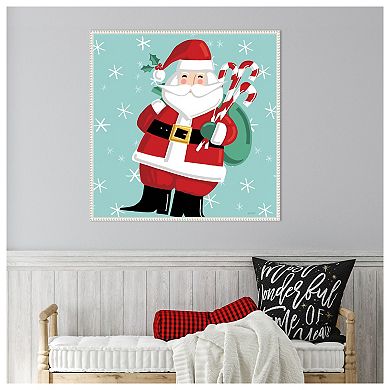 Festive Christmas I By Anne Tavoletti Framed Canvas Wall Art Print