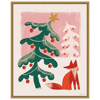 Retro Holiday Iii By Janelle Penner Framed Canvas Wall Art Print
