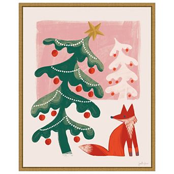 Retro Holiday Iii By Janelle Penner Framed Canvas Wall Art Print