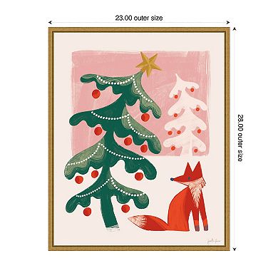 Retro Holiday Iii By Janelle Penner Framed Canvas Wall Art Print