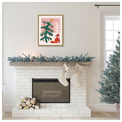 Retro Holiday Iii By Janelle Penner Framed Canvas Wall Art Print