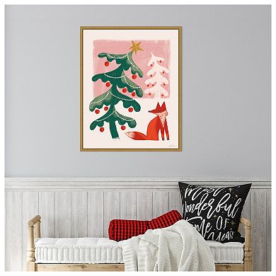Retro Holiday Iii By Janelle Penner Framed Canvas Wall Art Print