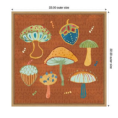 Harvest Whimsy Iv By Dina June Framed Canvas Wall Art Print