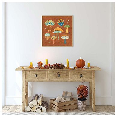 Harvest Whimsy Iv By Dina June Framed Canvas Wall Art Print