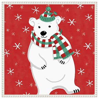 Festive Christmas Iii By Anne Tavoletti Framed Canvas Wall Art Print