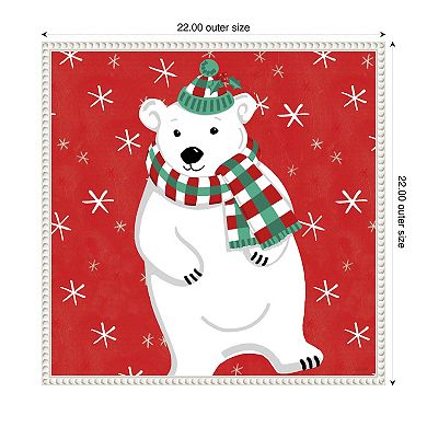 Festive Christmas Iii By Anne Tavoletti Framed Canvas Wall Art Print