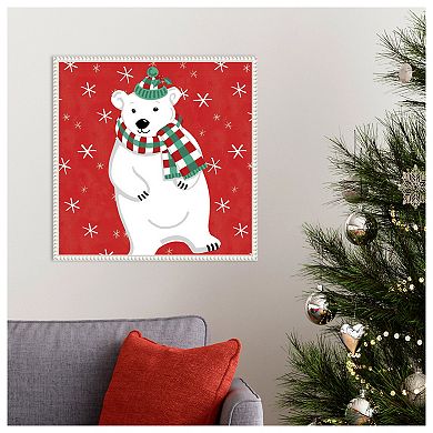 Festive Christmas Iii By Anne Tavoletti Framed Canvas Wall Art Print