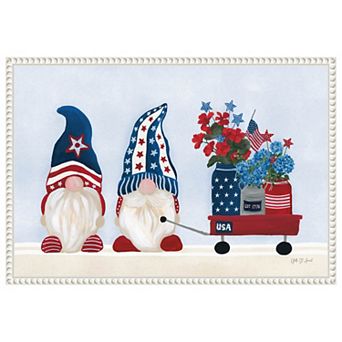 American Gnome I By Yvette St. Amant Framed Canvas Wall Art Print