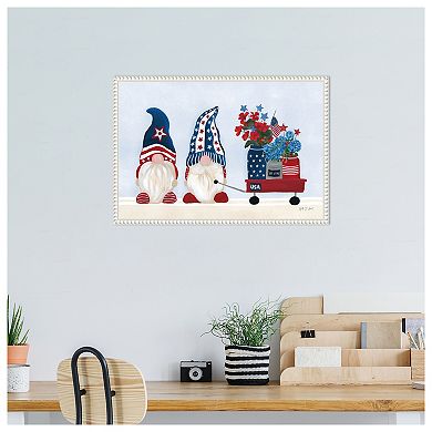 American Gnome I By Yvette St. Amant Framed Canvas Wall Art Print