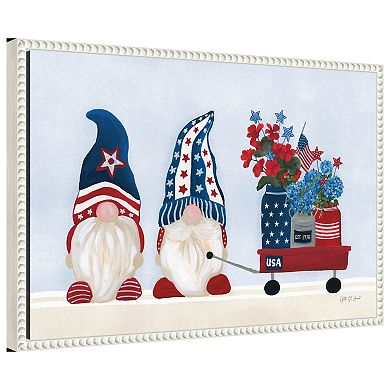 American Gnome I By Yvette St. Amant Framed Canvas Wall Art Print