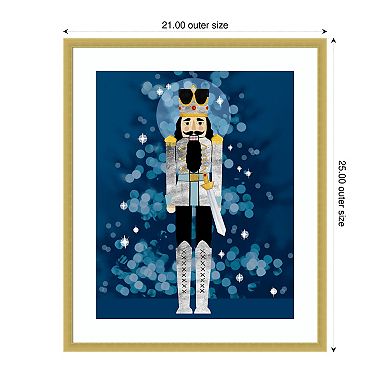 Disco Nutcracker I By Grace Popp Wood Framed Wall Art Print