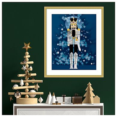 Disco Nutcracker I By Grace Popp Wood Framed Wall Art Print