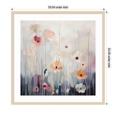 Spring Fling Flowers I By Irena Orlov Wood Framed Wall Art Print