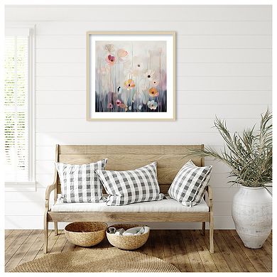 Spring Fling Flowers I By Irena Orlov Wood Framed Wall Art Print