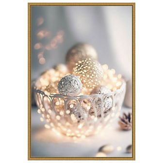 Grey Bowl Still Life By Treechild Framed Canvas Wall Art Print