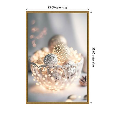 Grey Bowl Still Life By Treechild Framed Canvas Wall Art Print