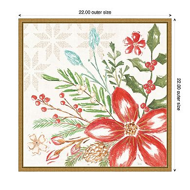 Elegant Holiday Iii By Veronique Charron Framed Canvas Wall Art Print