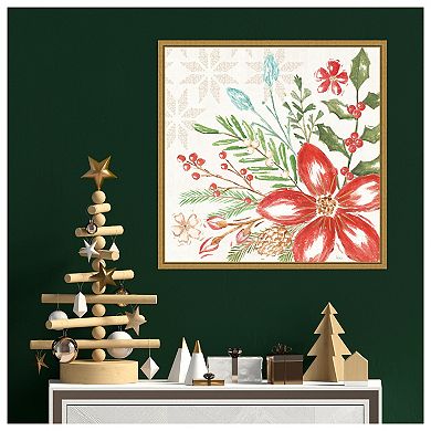 Elegant Holiday Iii By Veronique Charron Framed Canvas Wall Art Print