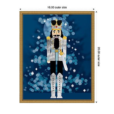 Disco Nutcracker I By Grace Popp Framed Canvas Wall Art Print