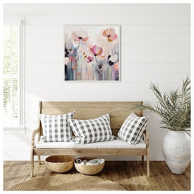 Spring Fling Flowers Iv By Irena Orlov Framed Canvas Wall Art Print