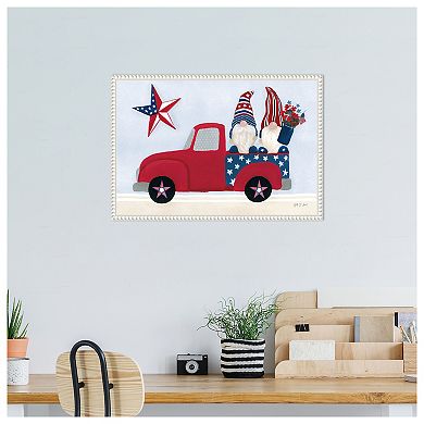 American Gnome Ii By Yvette St. Amant Framed Canvas Wall Art Print