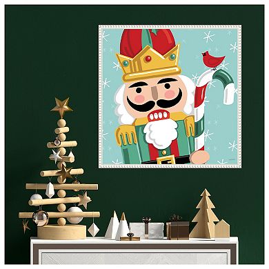 Festive Christmas Xi By Anne Tavoletti Framed Canvas Wall Art Print