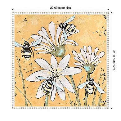 Busy As A Bee Ii By Jade Reynolds Framed Canvas Wall Art Print