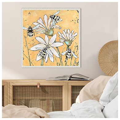 Busy As A Bee Ii By Jade Reynolds Framed Canvas Wall Art Print