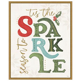 Elegant Holiday Vi By Veronique Charron Framed Canvas Wall Art Print