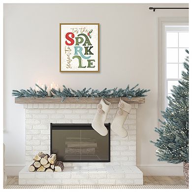 Elegant Holiday Vi By Veronique Charron Framed Canvas Wall Art Print