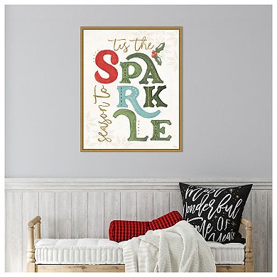 Elegant Holiday Vi By Veronique Charron Framed Canvas Wall Art Print