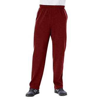 KingSize Men's Big & Tall Fleece Open-Bottom Sweatpants