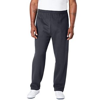 KingSize Men's Big & Tall Fleece Open-Bottom Sweatpants