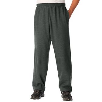 KingSize Men's Big & Tall Fleece Open-Bottom Sweatpants