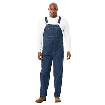 Boulder Creek by KingSize Men's Big & Tall Denim Overalls