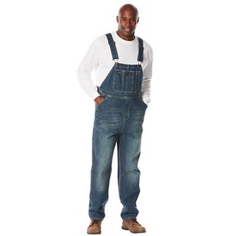 Boulder Creek by KingSize Men's Big & Tall Denim Overalls