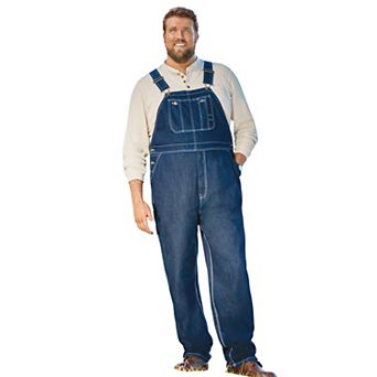 Boulder Creek by KingSize Men's Big & Tall Denim Overalls