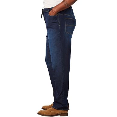 KingSize Men's Big & Tall 5-Pocket Relaxed Fit Denim Look Sweatpants