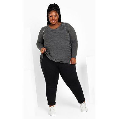Avenue Women's Plus Size Emma Tunic Sweater