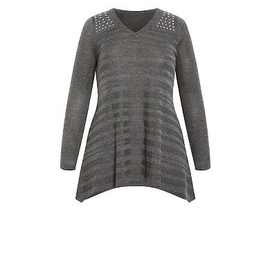 Avenue Women's Plus Size Emma Tunic Sweater