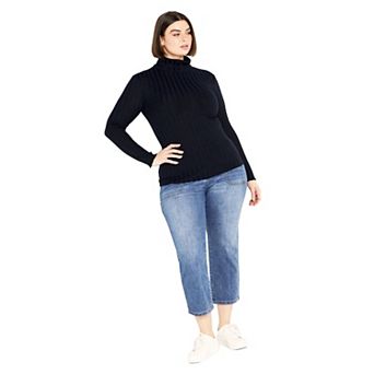 Avenue Women's Plus Size Evie Turtleneck Top