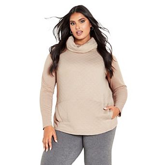 Avenue Women's Plus Size Sunday Sweat Top