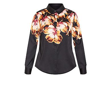 Avenue Women's Plus Size Lily Placement Shirt